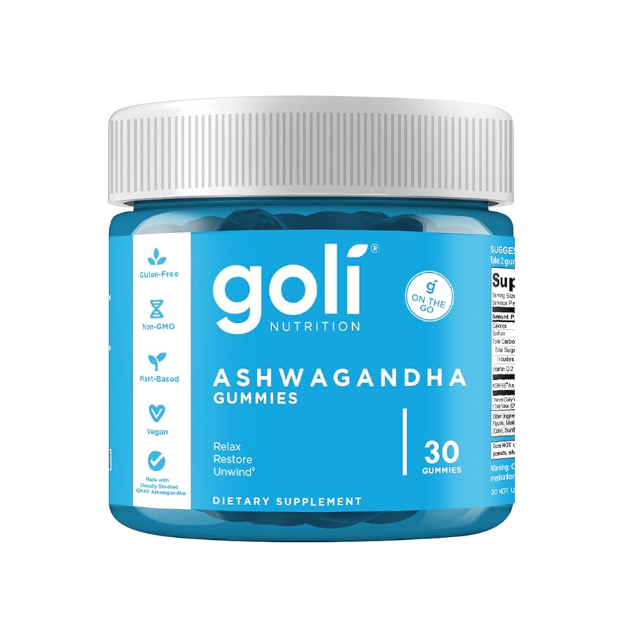 Goli Nutrition Ashwagandha KSM-66 + Vitamina D2 30 Gomitas