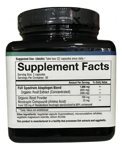 Suplemento 60 Capsulas Relajante Y Antiestres Bienestar Sin Sabor
