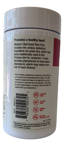 Red Yeast Rice Plus 1200mg Contra Colesterol 240 Tabletas Sin Sabor