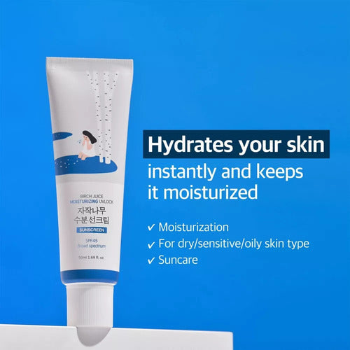 Round Lab Sunscreen Spf 45 Moisturizing Protector Solar