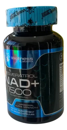 Suplemento Nad+ Adulto Resveratrol 90 Capsulas Antioxidante Sin Sabor