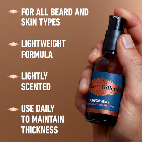 Densificador Para Barba King C. Gillette Beard Thickener