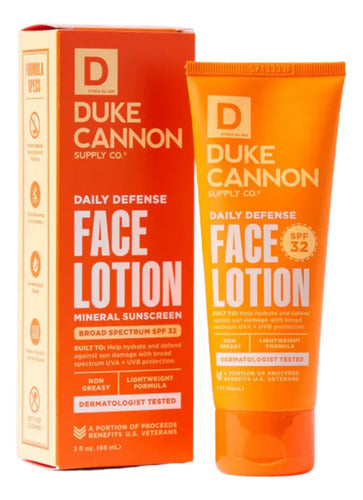 Face Lotion Daily Defense Duke Cannon Todo Tipo De Piel Día/noche