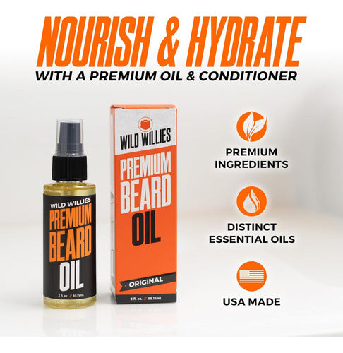 Wild Willies Aceite Para Barba Premium Beard Oil Original