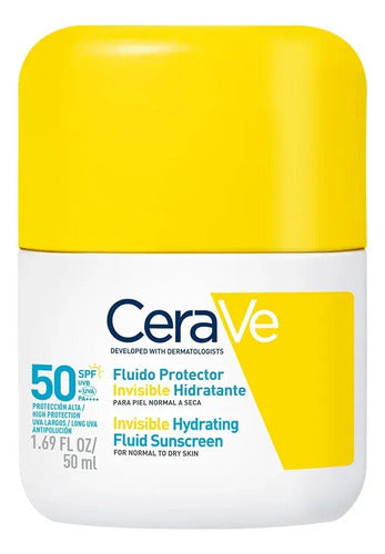 Cerave Fluido Protector Invisible Hidratante 50fps 50ml