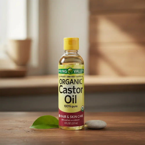 Aceite De Ricino Para Cabello Pestañas Y Piel Hexane-free Sin Sabor