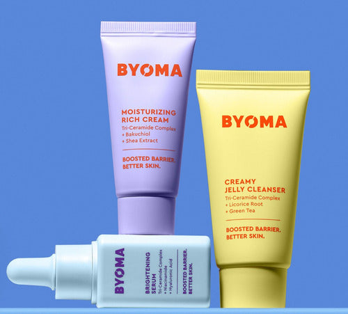 Byoma So Bright Set Minis Limpiador, Crema Y Serum Kit