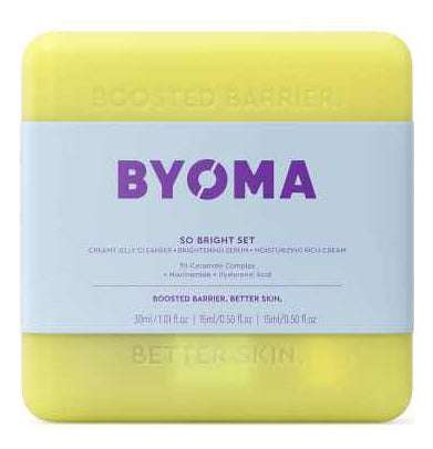 Byoma So Bright Set Minis Limpiador, Crema Y Serum Kit