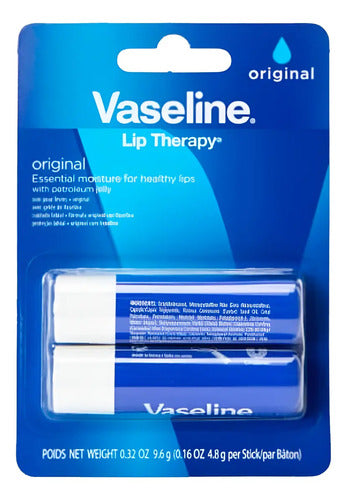 Vaseline Lip Therapy Original 2 Unidades