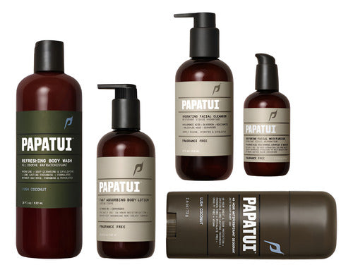 Kit Cuidado Limpieza Facial Locion Corporal Hombre Papatui