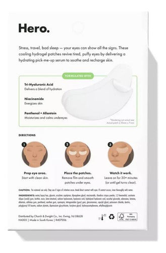 Hero Cosmetics Parches Hidratación Para Ojos Cansados Acneica Día/noche