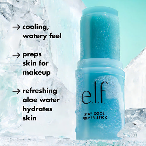 E.l.f. Primer Stick Hidratante Base Luminosa Azul Claro Azul Claro