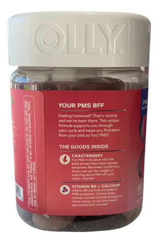 Olly Period Hero Bienestar Menstrual Gummies 60 Frambuesa