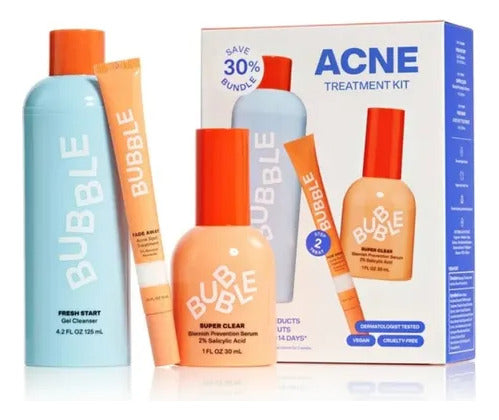Bubble Acne Treatment Kit Para Acne Acneica Día/noche
