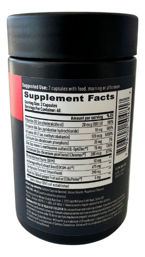 Precursor Testosterona Suplemento Hombre 120 Capsulas Sin Sabor