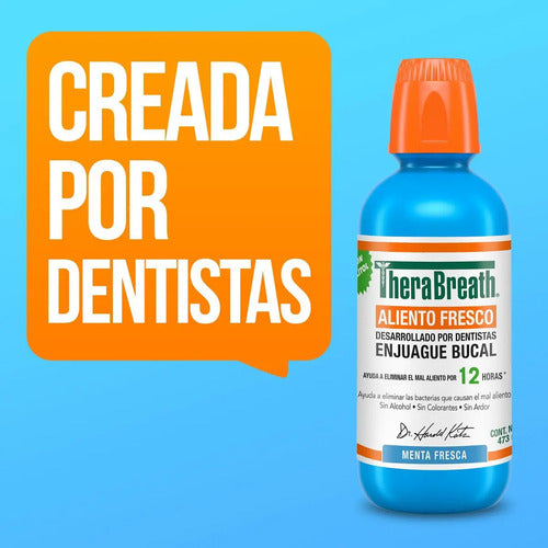 Enjuague Bucal Therabreath Menta Fresca