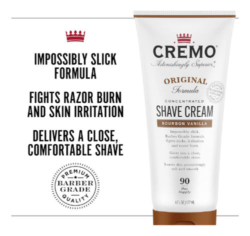 Cremo Shave Cream Crema de Afeitar Bourbon Vanilla