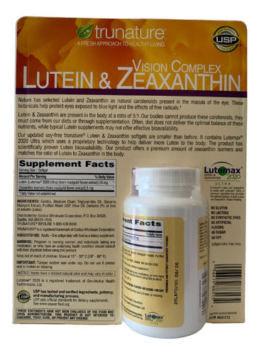Luteína Y Zeaxantina Vitaminas Salud Ocular 140 Capsulas Sin Sabor