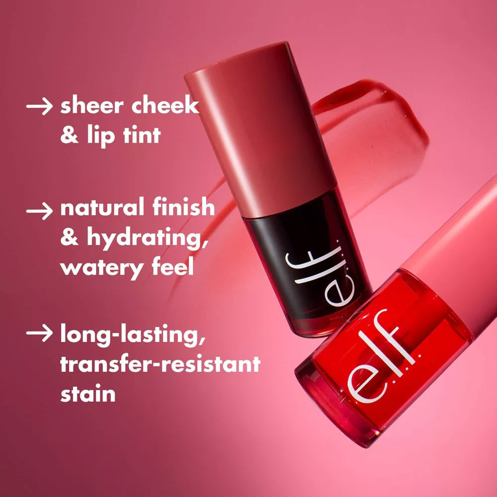 E.L.F. Sheer For It Blush Tint Lips + Cheek Tinta Para Labios Y Mejillas 0.22 oz