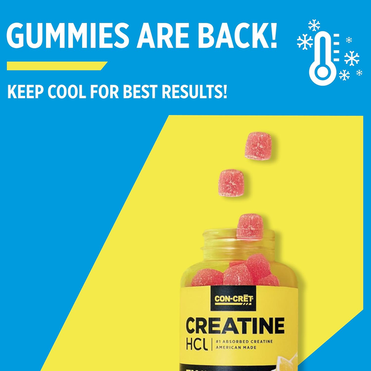 Cret Creatinine 7x Gummies Energía Rendimiento 60 Gomitas Berry