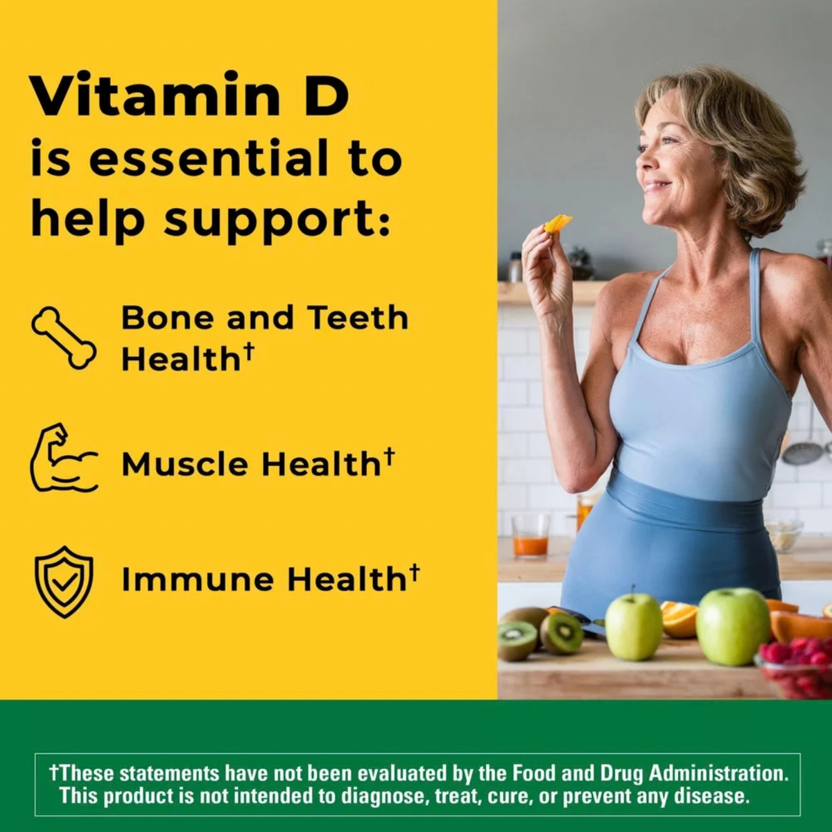 Suplemento Vitaminas K2 + D3 Con 30 Capsulas Blandas Veganas Sin Sabor