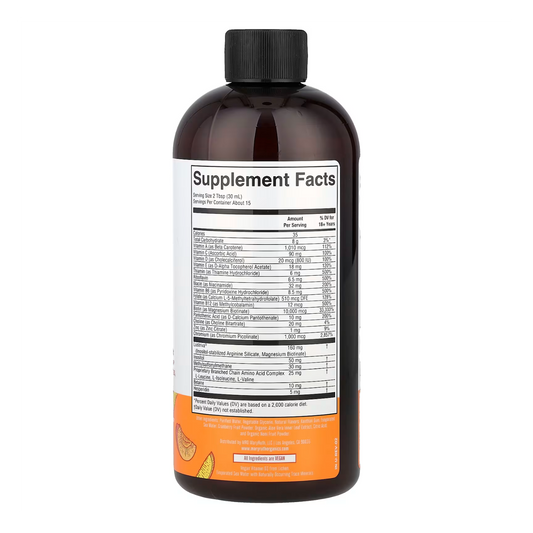 Multivitamínico Líquido Peach Mango Cabello Uñas Piel 450ml Peach/mango