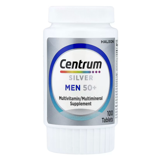 Centrum Silver Men 50+ Americano 100 Tabs Hombre +50 Años Sin Sabor