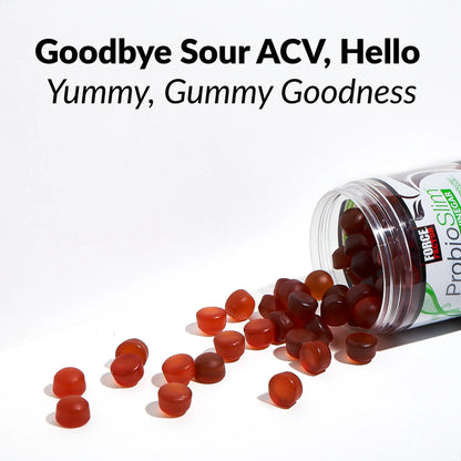Force Factor ProbioSlim ACV Gummies Suplemento Gomitas Vinagre De Manzana 60pz