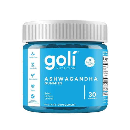 Goli Nutrition Ashwagandha KSM-66 + Vitamina D2 30 Gomitas