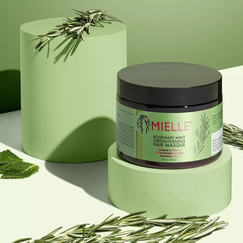 Mascarilla Fortalecedora Capilar Con Romero Mielle Organics