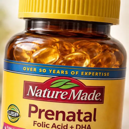 Multivitamínico Prenatal Ácido Fólico Hierro 90 Softgels Sin Sabor