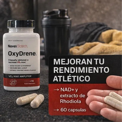 Nad+ Nicotinamida 500mg Coenzima Q10 Suplemento 60 Capsulas Sin Sabor