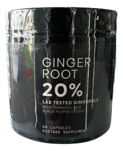 Jengibre Ginger Root Suplemento Vegano 60 Capsulas Sin Sabor