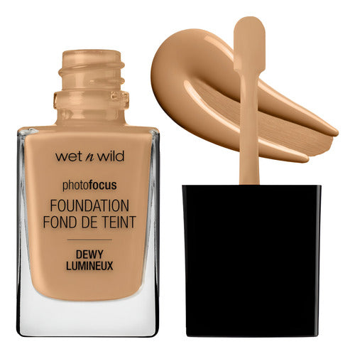 Wet N Wild Photo Focus Base Líquida Dewy Amber Beige - Amber Beige