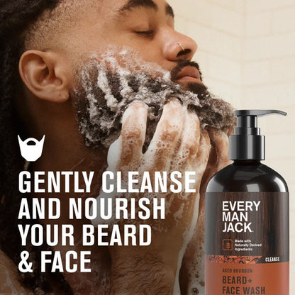 Every Man Jack Beard + Face Wash Aged Bourbon