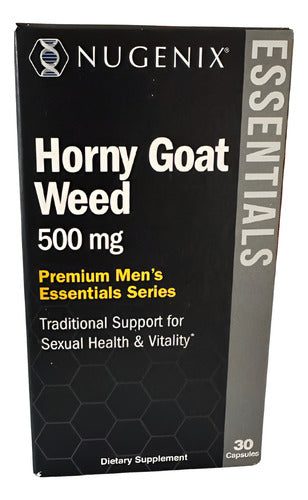 Nugenix Horny Goat Weed Extracto Epimedium 30 Cápsulas Sin Sabor