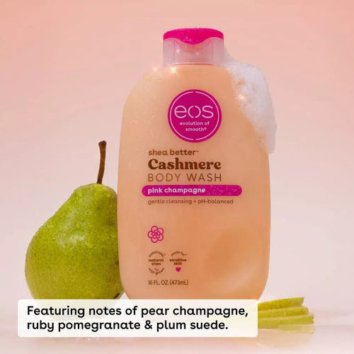 Eos Cashmere Body Wash Pink Champagne Jabón Líquido Corporal