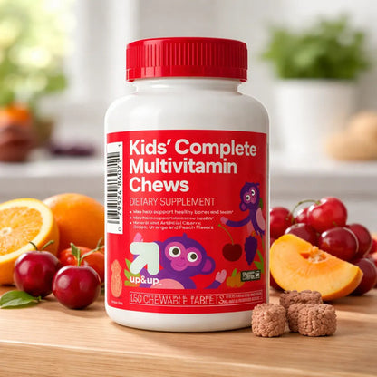 Multivitamínico Kid 150 Tabletas De Frutas Fortalecer Huesos Frutas