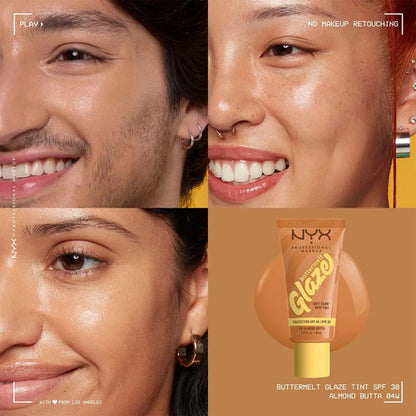 Nyx Buttermelt Glaze Soft Glow Skin Tint 04 Almond Butta Almond Butta