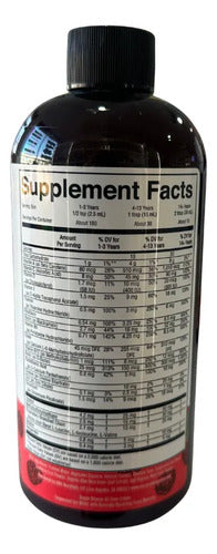 Multivitamínico Líquido Cabello Uñas Piel Frambuesa 450ml Frambuesa