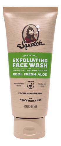 Jabón Facial Exfoliante Cool Freh Aloe Dr. Squatch