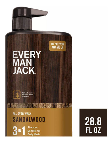 Every Man Jack All Over Wash 3 In 1 Lavado Todo En Uno