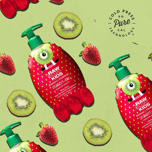 Shampoo Y Acondicionador Raw Sugar Kids Fresa Kiwi