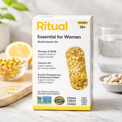 Multivitamínico Para Mujer 60 Capsulas Hierro Omega-3 Y D3 Sin Sabor