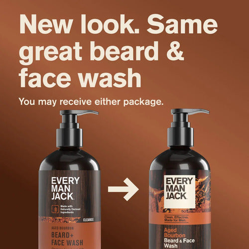 Every Man Jack Beard + Face Wash Aged Bourbon