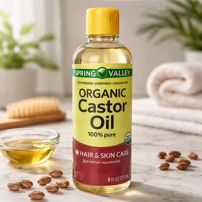 Aceite De Ricino Para Cabello Pestañas Y Piel Hexane-free Sin Sabor