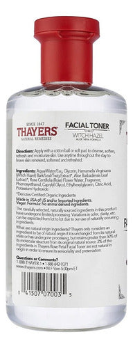 Tónico Facial Thayers Witch Hazel Rosa 355 Ml, Hidratante Todo Tipo De Piel