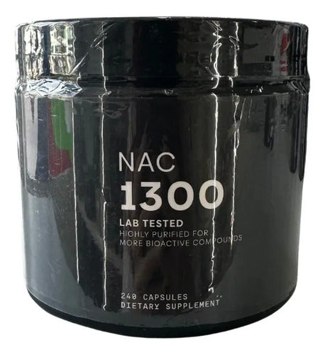 Nac 1300mg N-acetyl L-cysteine 240 Cápsulas Suplemento Sin Sabor