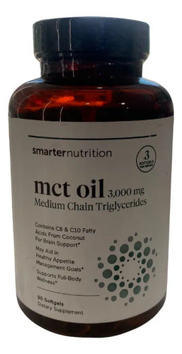 Mct Oil 3000mg Aceite Suplemento Sin Sabor 90 Capsulas Sin Sabor