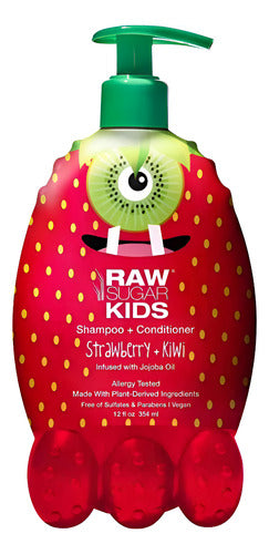 Shampoo Y Acondicionador Raw Sugar Kids Fresa Kiwi